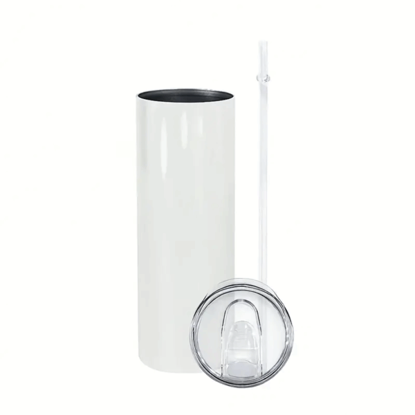 sublimation white straight skinny tumbler lid straw - CRR PRINTING sublimation white straight skinny tumbler lid straw - CRR PRINTING