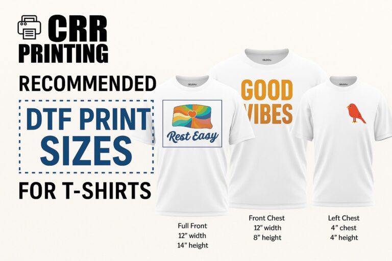 DTF Transfer Size for T-Shirts