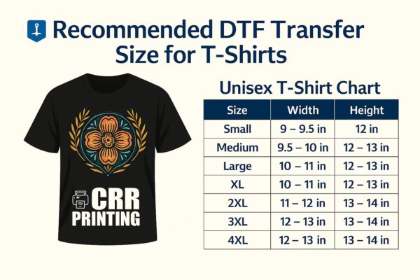 DTF Transfer Size for T-Shirts – The Definitive 2025 Guide for Custom ...